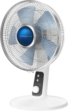 23108799904 Rowenta Desk Fan Turbo Silence Table 12 Inches Ultra Quiet For Bedro