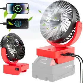 48-11-1860 Rozlchar 754525279426 Portable Cordless Fan For Milwaukee M18 18v Battery Work