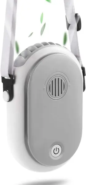 Ruinuokai 313026520538 Portable Hanging Neck Fan Wearable Personal Battery Operated Usb Rechargeabl