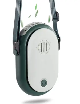 Ruinuokai 706597303738 Portable Hanging Neck Fan Wearable Personal Battery Operated Usb Recharge