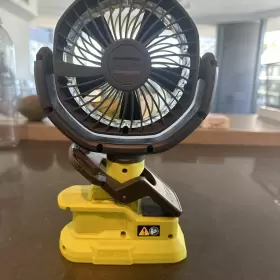 Ryobi 313085091062 Tool Only 18v Cordless 4 Inch Clamp Fan Portable 2 Speed Setting Never Used #2