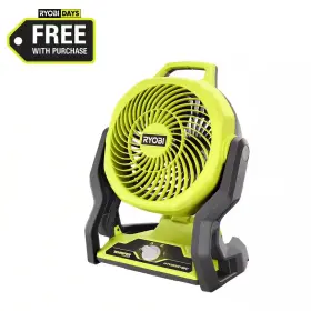 Ryobi 744110686289 One 18v Cordless Hybrid Whisper Series 7-1/2 Inch Fan Tool Only
