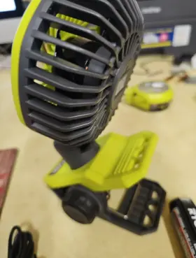 Fvf51 Ryobi Clamp Fan Kit With 2.0 Ah Usb Lithium Battery And Charging Cable A-13 #2