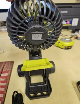Fvf51 Ryobi Clamp Fan Kit With 2.0 Ah Usb Lithium Battery And Charging Cable A-13 #3