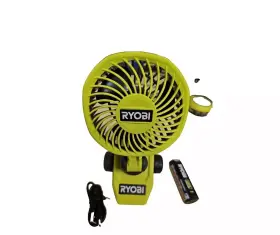Fvf51 Ryobi Clamp Fan Kit With 2.0 Ah Usb Lithium Battery And Charging Cable A-13