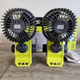 Fvf51k2sb Ryobi Usb Lithium Clamp Fans Kit 2.0 Ah Battery And Cable #b23 #3