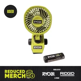 Jp-2fuoh Ryobi Clamp Fan Kit With 2.0 Ah Usb Lithium Battery Fvf51 Aa2
