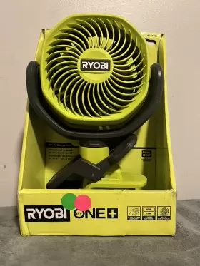 Pcf02 Ryobi 4 Inch Portable Drum Blower Fan - Green Lightly Used