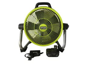 Pcl813 Ryobi One 18v Hybrid 14 Inch Air Cannon Fan With Power Adapter And Battery