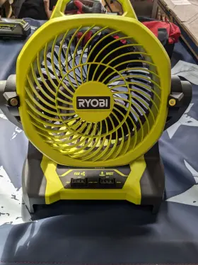 Pcl851b Ryobi One 18v Cordless 7-1/2 Inch Bucket Top Misting Fan Tool Only