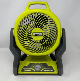 Rf18-0 Ryobi 18v One Cordless 3-speed Whisper Fan Bare Tool Hyper Green