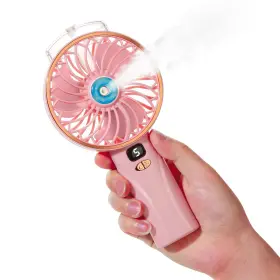 Sanchaisen 764938242733 Portable Handheld Fan Battery Powered Hand Held Misting Desk 5 Spee