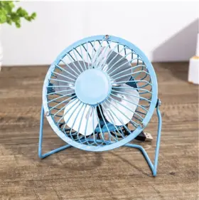 Sanhuai-a18 Sanhuai Super Wind Usb Mini Fan - Blue For Desk Laptop Or