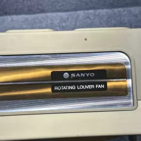 Ef-360 Sanyo Vintage 3 Speed Turbine Fan Ef-360. Works Great Rotating Grill #2