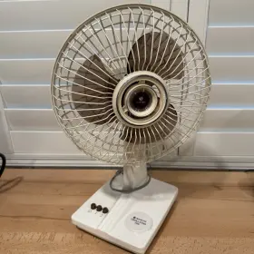 Ef-9sp Sanyo Vintage Oscillating Desk Fan 3-speed White Retro Japan Works Euc