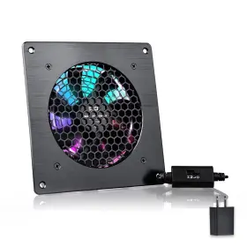 Scccf 716404400512 Usb Rgb Cabinet 120mm Fan Quiet Cooling System 6 Inch With Speed Control For