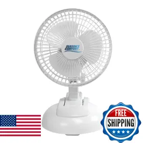B0c15ly3x1 Seasons Comfort Mini 6 Inch Personal Clip/desk Fan 2-speed With Removable Base