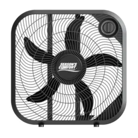 Fbx20 Seasons Comfort 20 Inch Box Fan 3 Speeds Built-in Handle Quiet Etl -