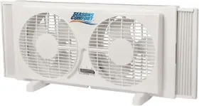 Fwt9 Seasons Comfort Twin Window Fan Reversible Airflow Control 11.5 Inch H X 22.5 W 6 D White