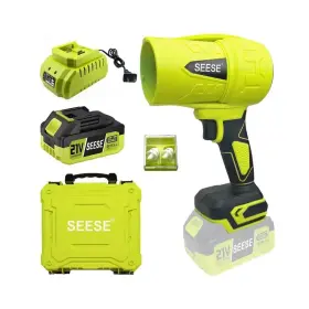 Green1 Seese Turbo Jet Leaf Blower Cordless For Yard Leaves Driveway Sand And