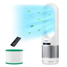 Uml-046 Senmeo Bladeless Fan For Bedroom 32 Inch Quiet Tower With Remote 90 Oscillating