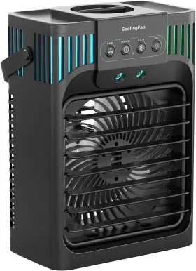 Serantzon 313031595552 Portable Air Conditioners 4-in-1 Evaporative Cooler With 3 Speeds Modes &