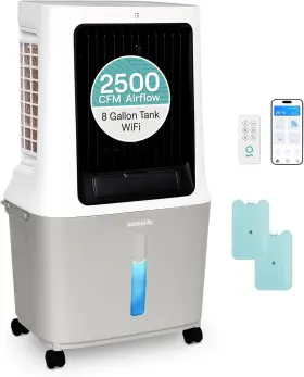 Slacsw538 Serenelife Wifi Swamp Cooler - New In Box 2500 Cfm 8 Gal Cap