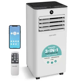 Slpac103w Serenelife 10 000 Btu Portable Air Conditioner Small Ac With Dehumidifier An