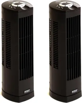 Ehf10123b Seville Classics Ultraslimline 17 In Oscillating Personal Tower Fan 2-pack Black