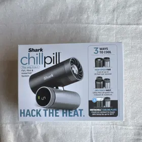 291937 Shark Chillpill 3-in-1 Personal Fan Dry-touch Mist Instachill Plate Gray