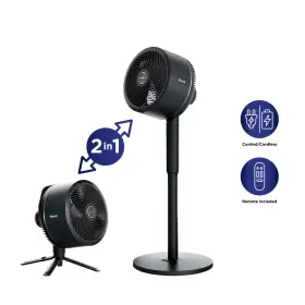 Shark 313106416416 Flexbreeze Hybrid Portable Fan Pedestal To Tabletop Cordless 24-hr Remote