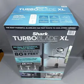 Tf200 Shark 622356648004 Turboblade Xl Bladeless Tower Fan Black New