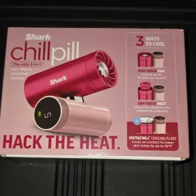 Fa0329t Shark Chillpill 3-in-1 High-speed Fan Mist Instachill Cooling Plate Pink