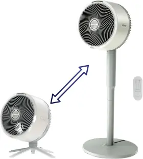 R-uh205 Shark Flexbreeze Indoor&outdoor Fan Pedestal&tabletop White-refurbished
