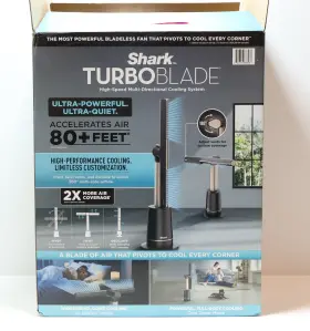Tf202s Shark Turboblade Fan High-speed Multi-directional Cooling System Charcoal