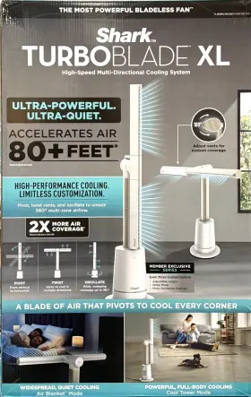 Ut205 Shark Turboblade Xl Bladeless Tower Fan/ Model