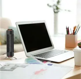 Sharper Image 043765013892 By Vornado Axis 12 Inch Desktop Table Top Usb Airbar Tower Free Shippi