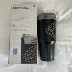 Sharper Image 740275055670 2 Breeze Blast Ultra Personal Air Cooler Battery Black Usb New #2