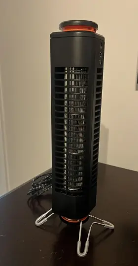 Fa1-0111-06 Sharper Image By Vornado Axis 12 Desktop Usb Airbar Tower Fan Black #2