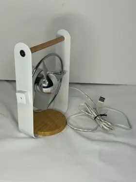 Sbv1-si Sharper Image White Soft Blade 2-speed Small Desk Usb Powered Quiet Fan #2