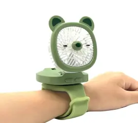 Fan01c Shelbybox Personal Fan With Wrist Strap - Battery Operated Usb Rechargeable