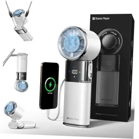 Mf119 Shenzhen Monkey Creative Technology Co. Ltd. Portable Handheld Turbo Fan With Ice Cooling 9000mah Rechargeable White
