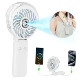 Hf361 Shenzhen Topsharp Precision Electronics Co.ltd 6 Inch Handheld Fan With 4000mah Battery Speed Personal Strong Grey