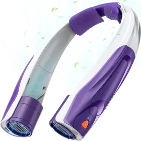 Shenzhenshi Baiqingkeji Youxian Gongsi 445018865846 Neck Fan Rechargeable For Women 6000mah Battery Air Volume 5s Fast Cooling Por
