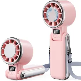 Shewind 705353226960 Portable Handheld Fan With Ice Cooling - 5 Gear High Speed Personal Turbo Re