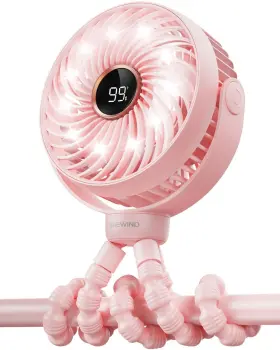 S15-pro Shewind Portable Led Light Fan 3600mah Rechargeable Mini Personal Cooling - 4 Sp