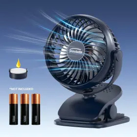 Function4 Shinebella 714453102838 Aa Battery Powered Clip On Fan With Aromatic Speeds Operated P