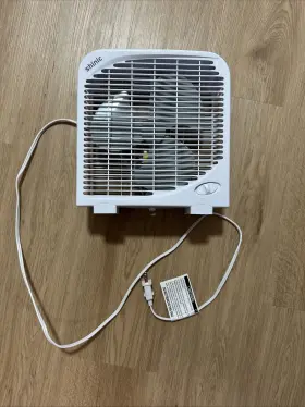 Bp-9b Shinic 10 Inch Tabletop Box Fan For Bedroom 2 Speeds Quiet Table With Strong A
