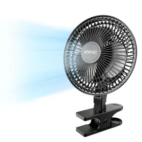 Ctp-6 Shinic 6ftft Portable Clip On Fan With Strong Clamp 2-speed Adjustable Head Powerful