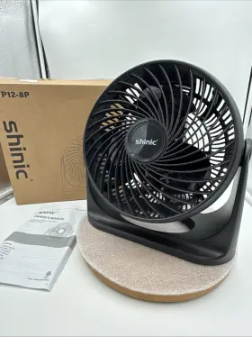 Tp12-8p Shinic 8 Turbo Desk Fan 3-speed Quiet Air Circulator Wall Mount